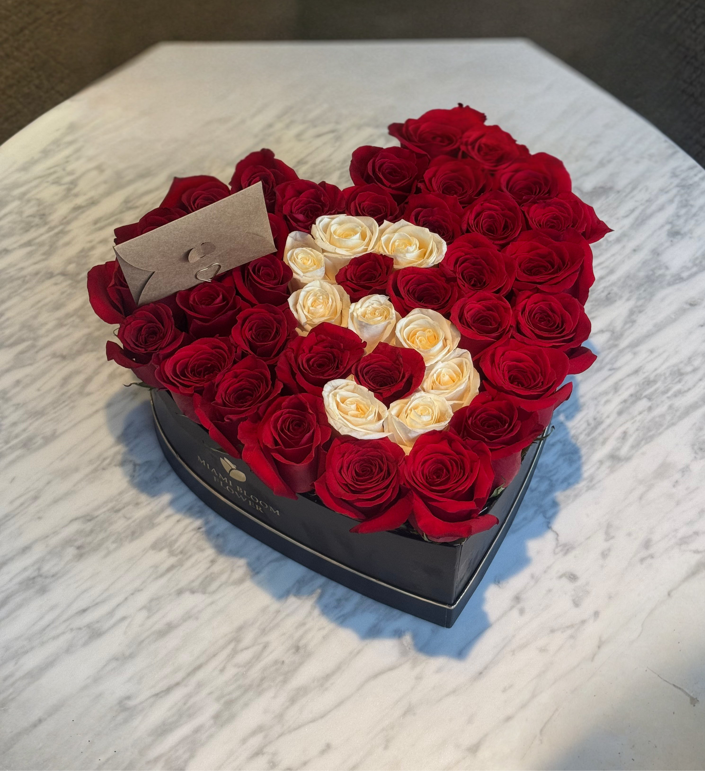 LETTER HEART FLOWER BOX