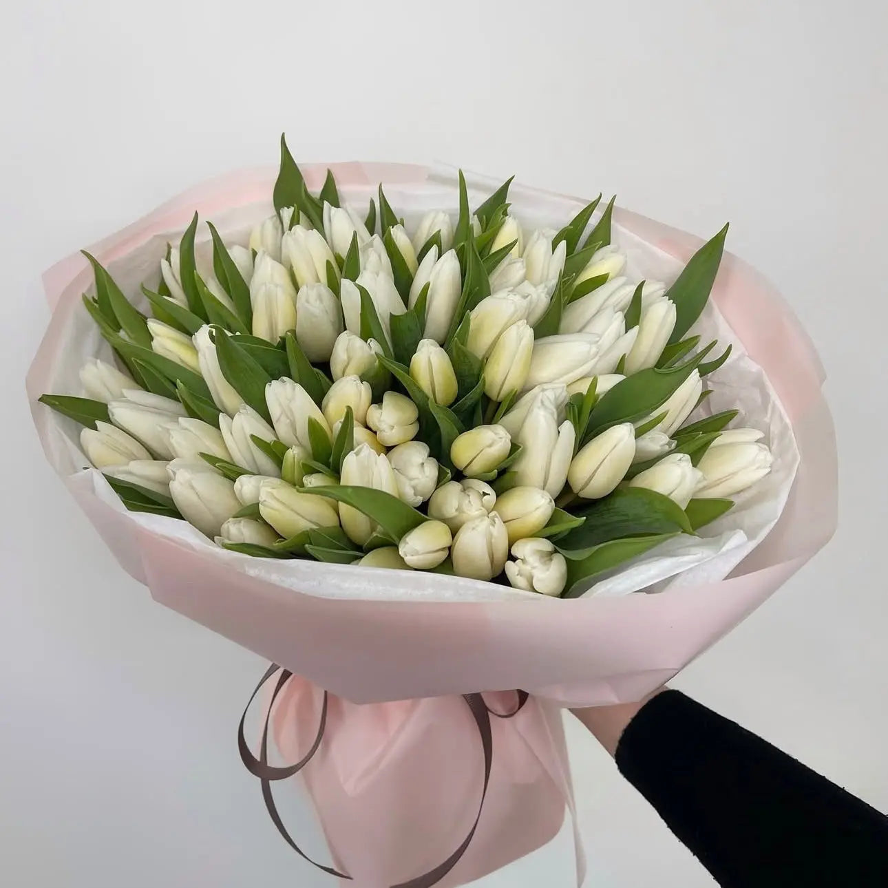 White tulips bouquet