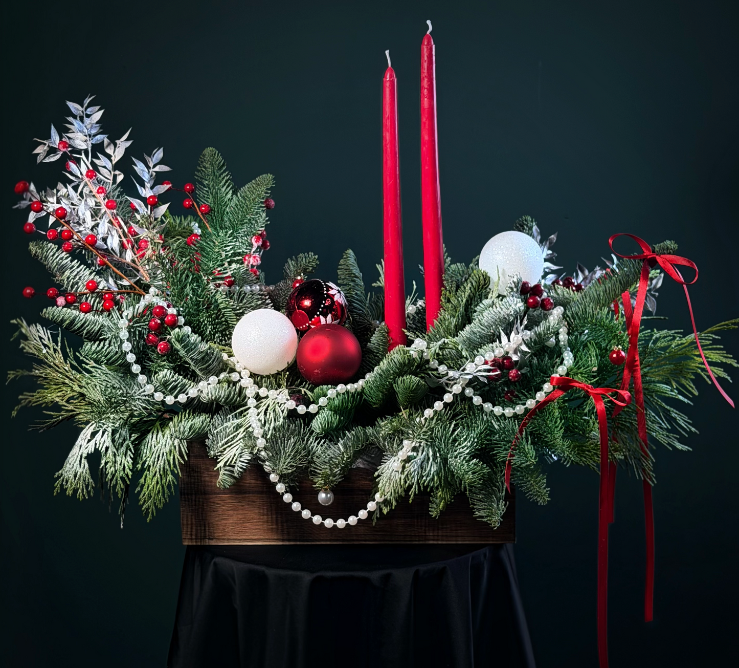 Holiday Hearth Centerpiece Miami Bloom Flower