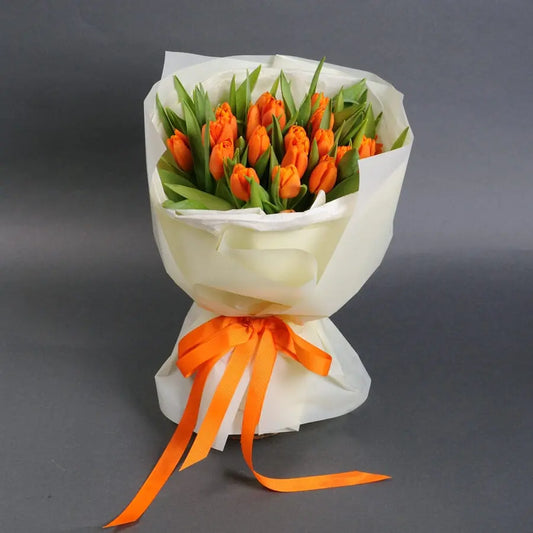 Orange tulips bouquet miami bloom flower