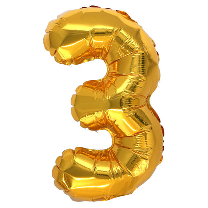 Gold Foil Number Balloons, 34 in.