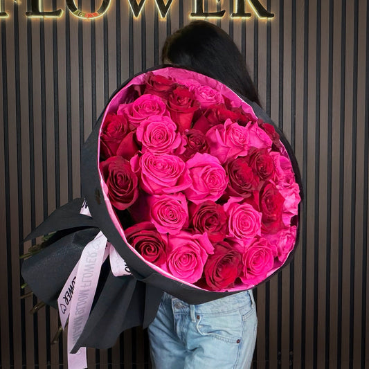Red and Pink Roses Bouquet