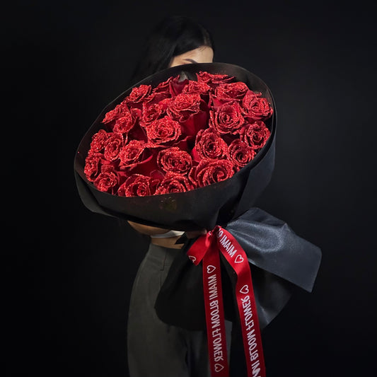 Glitter Red Roses
