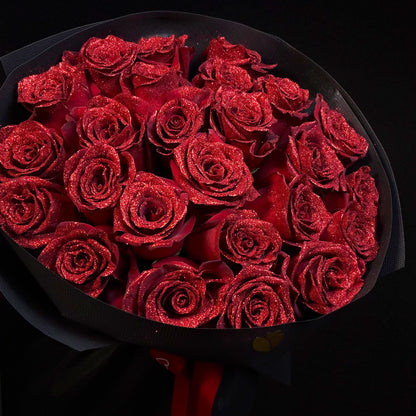 Glitter Red Roses