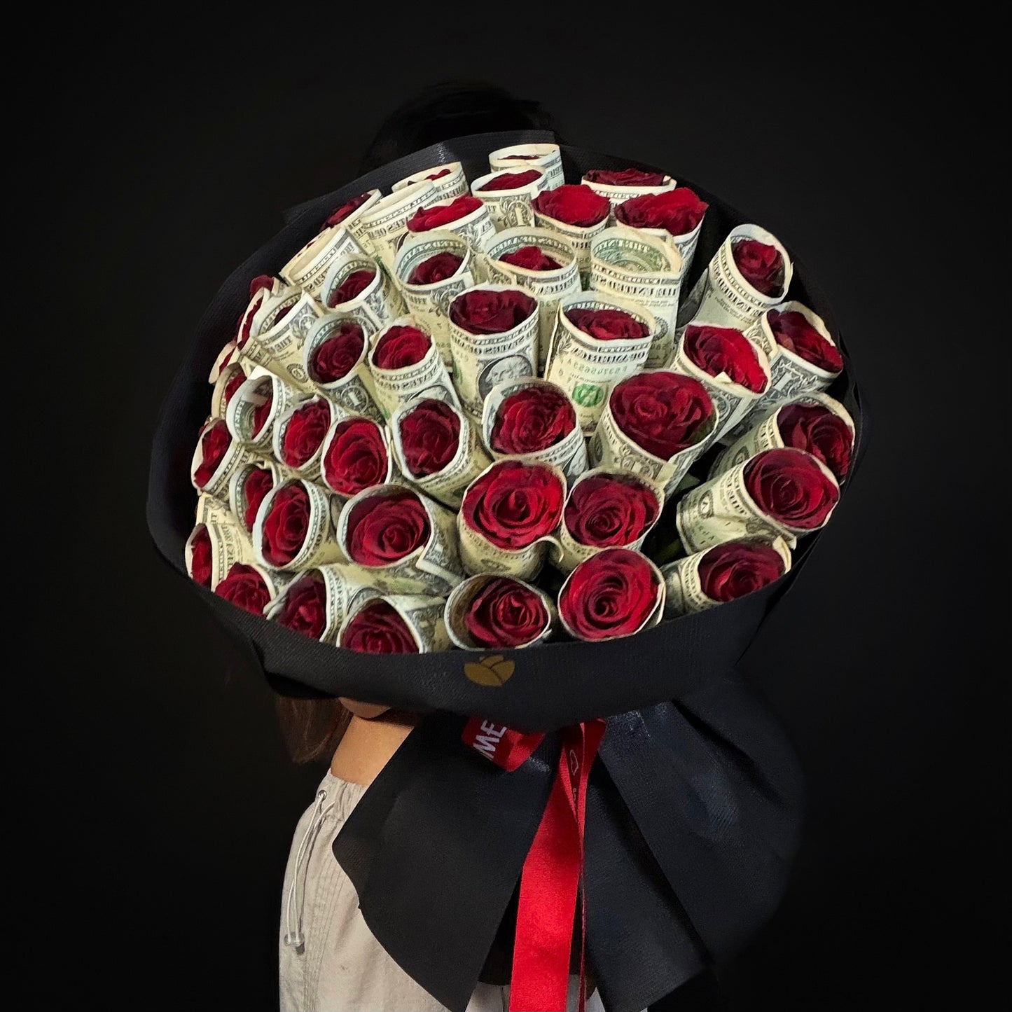 300 Dollars Roses Money Rose Bouquet - Miami Bloom Flower