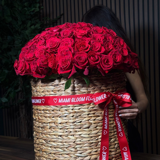 basket roses miami 