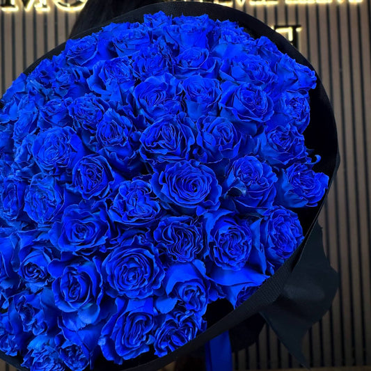Blue Rose Bouquet Miami Bloom Flower