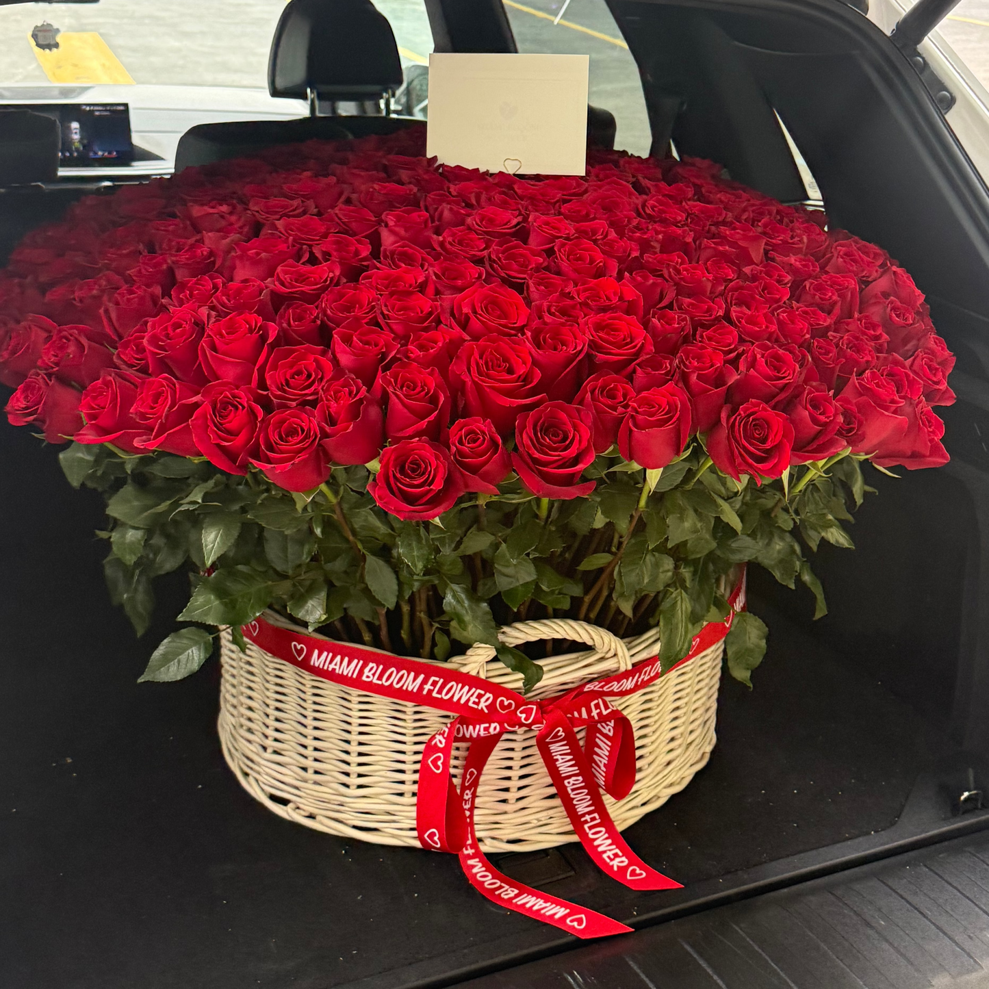 Roses basket Miami Bloom Flower