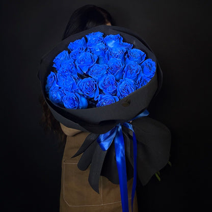 Blue Rose Bouquet Miami Bloom Flower